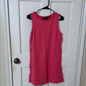 New York & Company Pink Sleeveless Sheath Dress